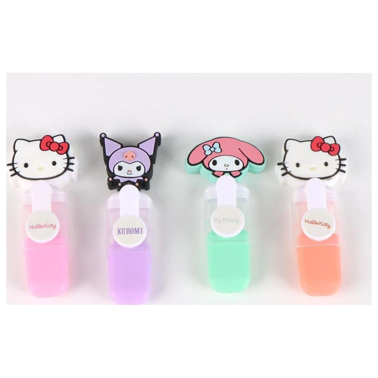 Hello Kitty & Friends set de 4 mini markere tip cap poza produsului
