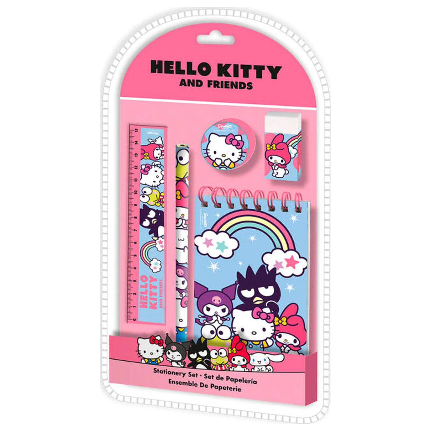 Hello Kitty and Friends Set de papetărie - 5 bucăți poza produsului