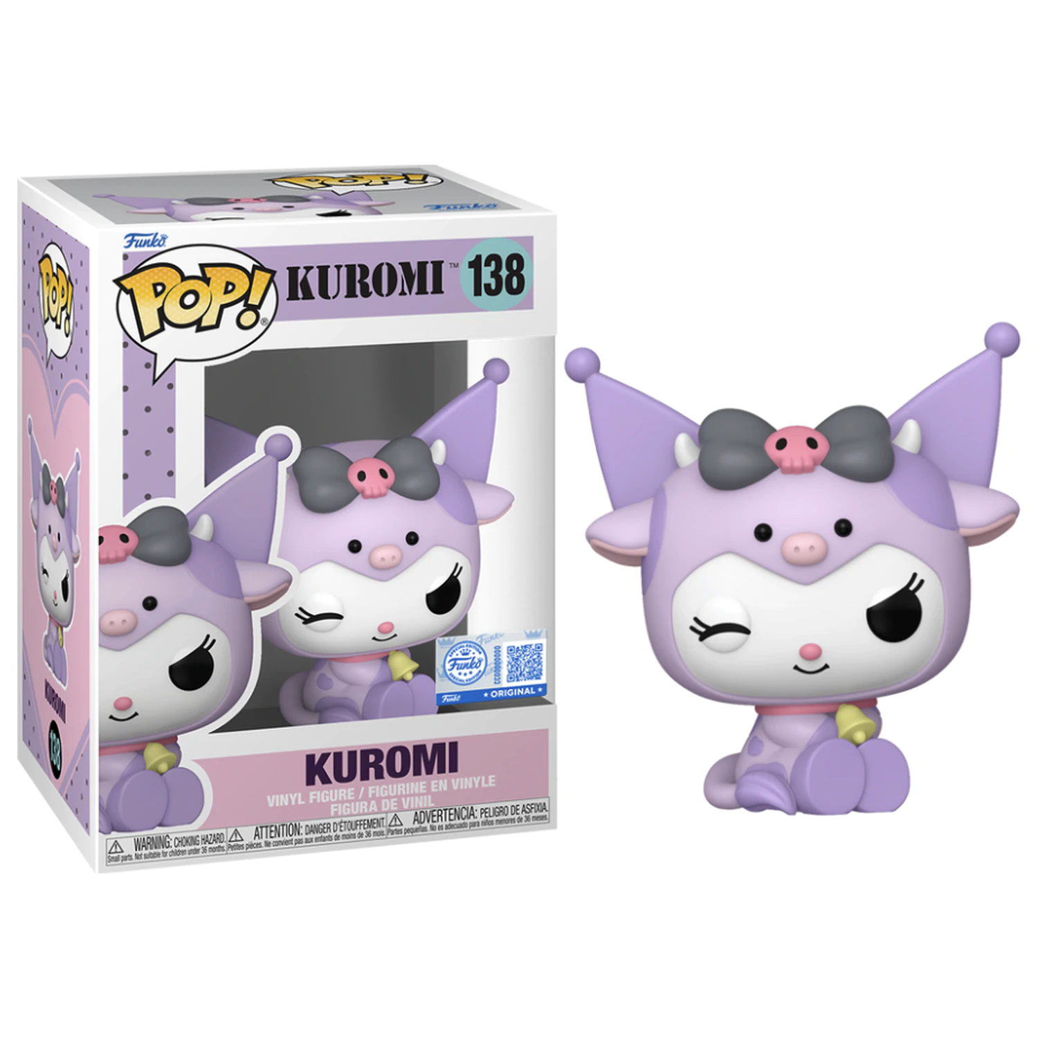 Hello Kitty Funko Pop! Sanrio Kuromi in Cow Cosplay poza produsului