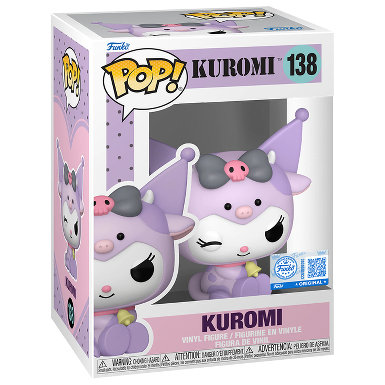 Hello Kitty Funko Pop! Sanrio Kuromi in Cow Cosplay poza produsului