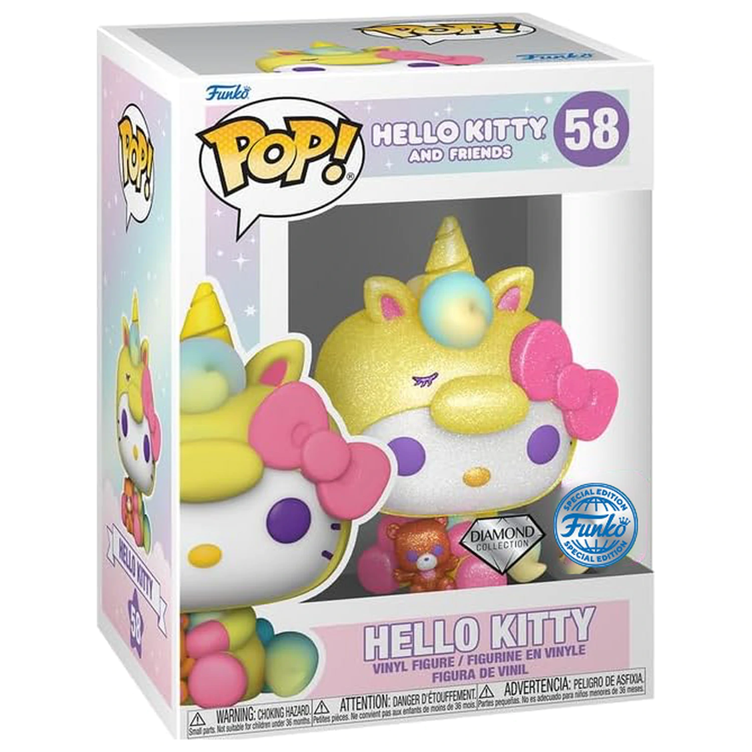 Hello Kitty Funko Pop Sanrio Nr. 58 Hello Kitty (Diamond) poza produsului