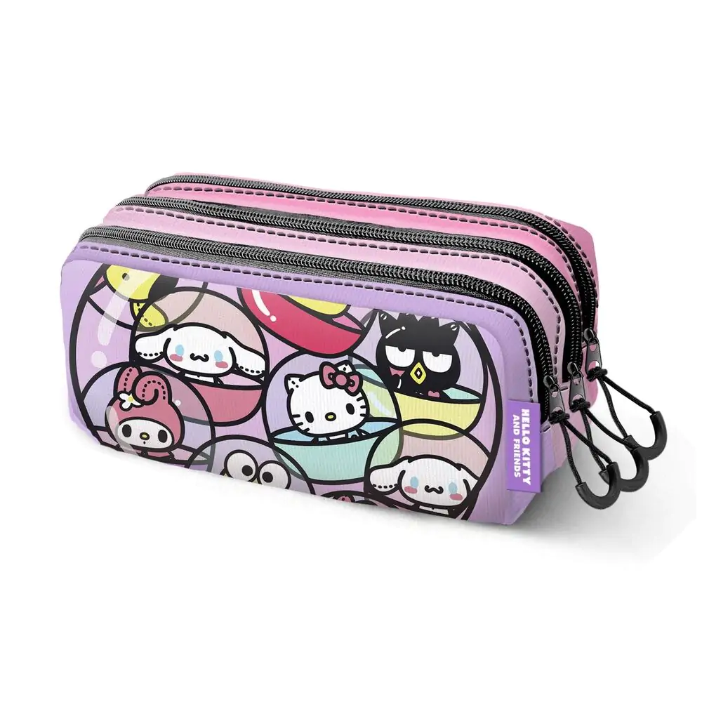 Hello Kitty Gashapon etui triplu pentru creioane poza produsului