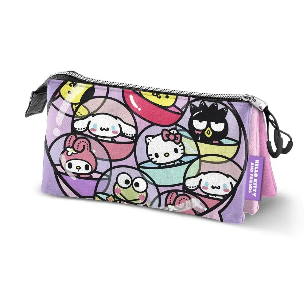 Hello Kitty Gashapon etui triplu pentru creioane poza produsului