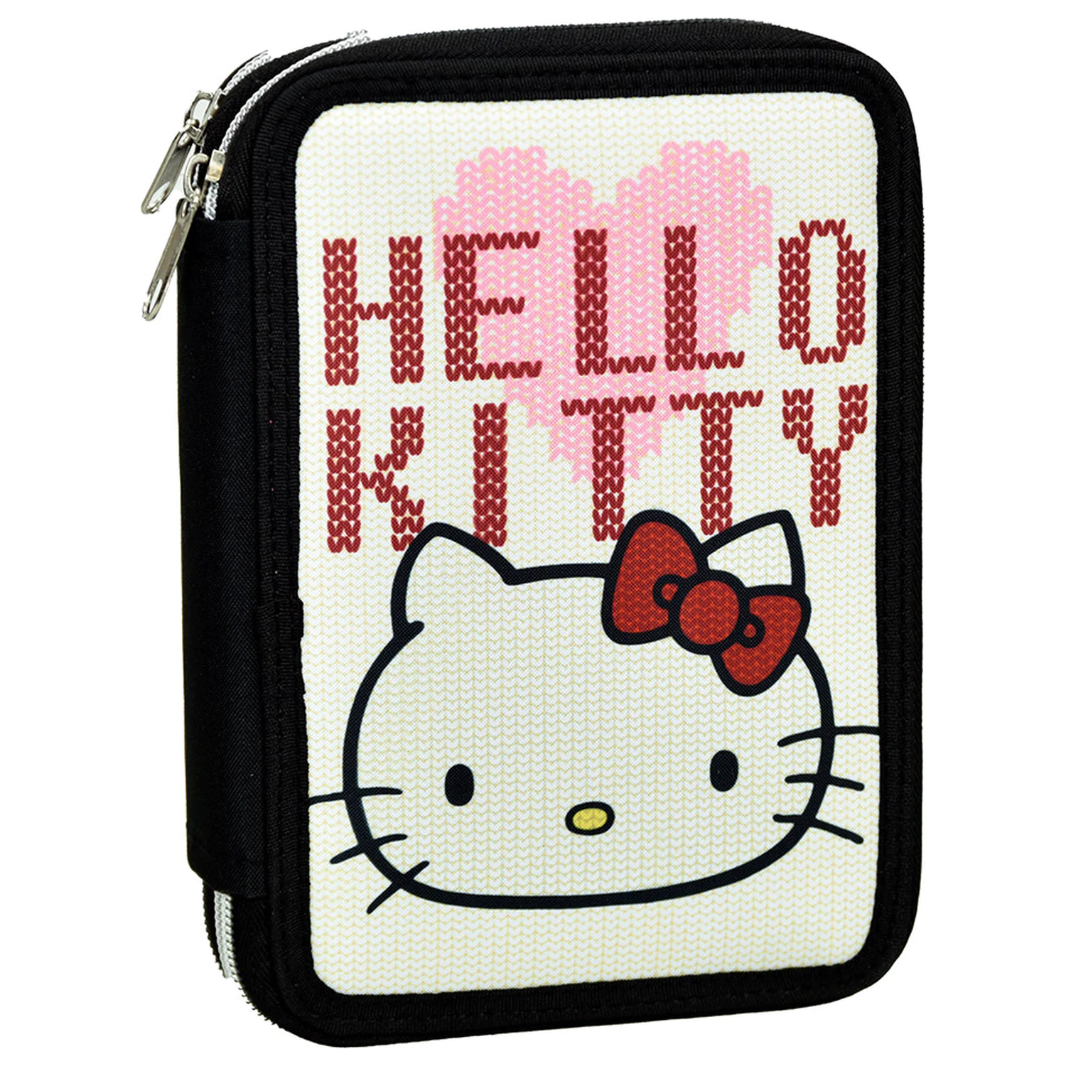 Hello Kitty Heart Penar cu fermoar, 2 niveluri, umplut poza produsului
