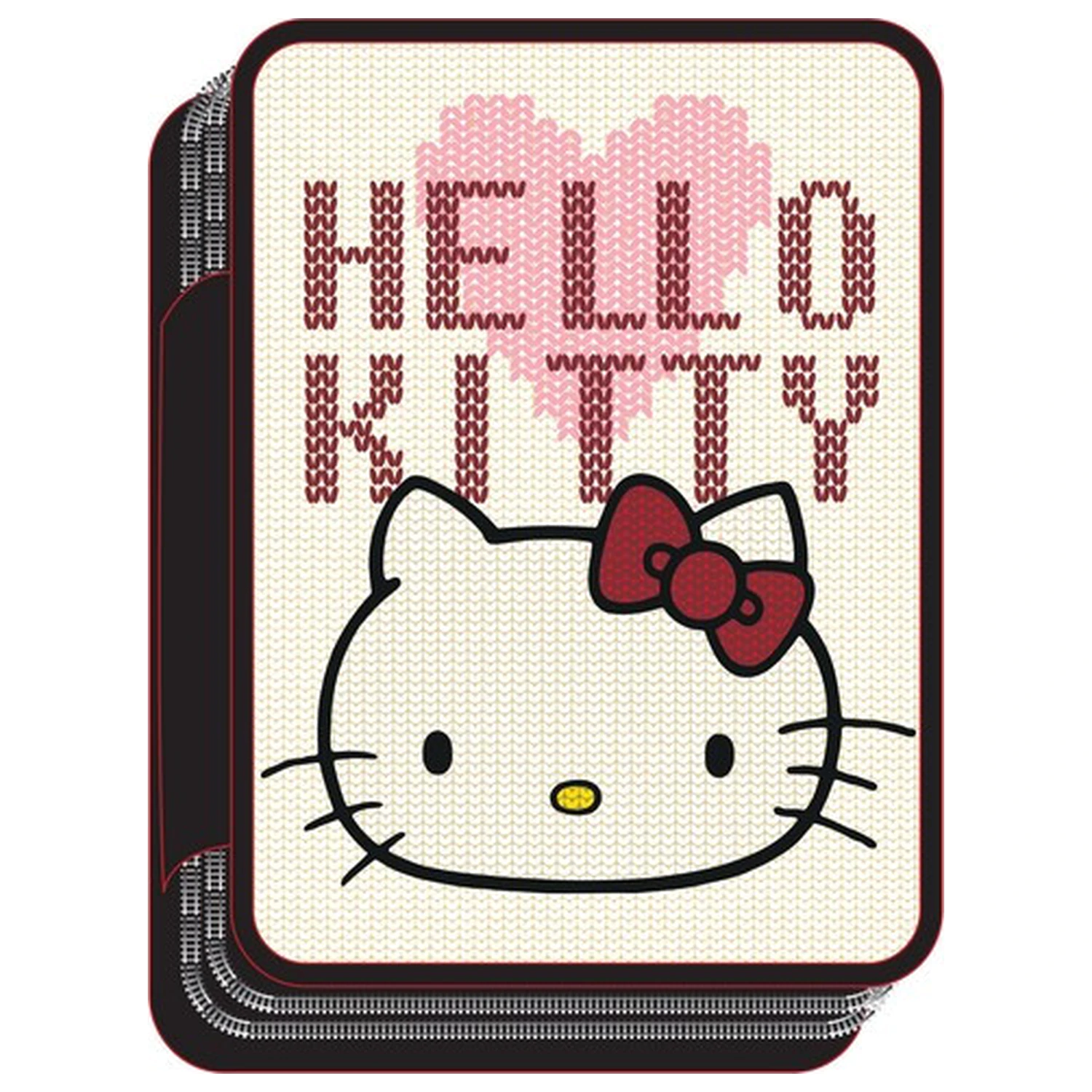 Hello Kitty Heart Penar cu fermoar, 2 niveluri, umplut poza produsului