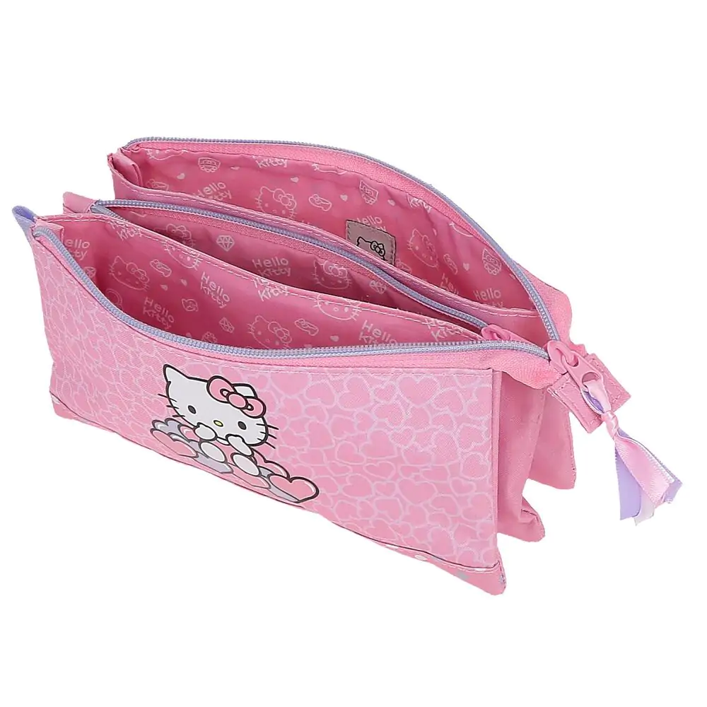 Hello Kitty Hearts & Dots penar triplu poza produsului