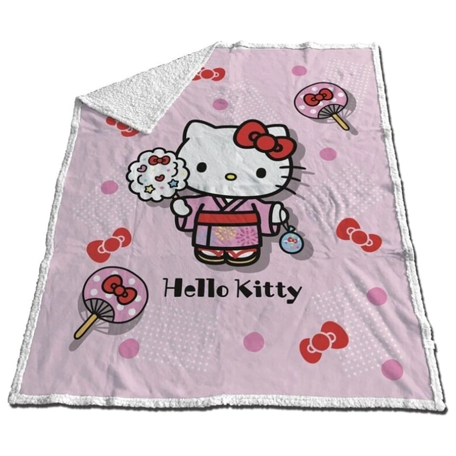 Hello Kitty Hello Kitty Kimono Sherpa Pătură 130x170cm poza produsului