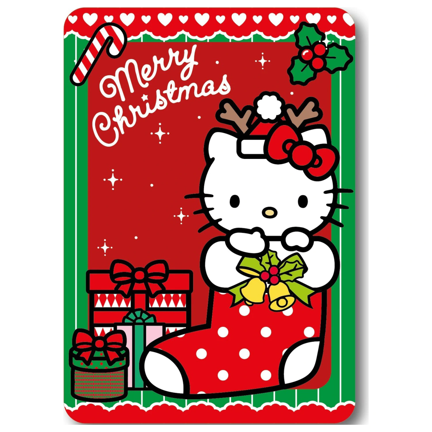 Hello Kitty Holiday Cheer Christmas Pătură de lână fleece poza produsului