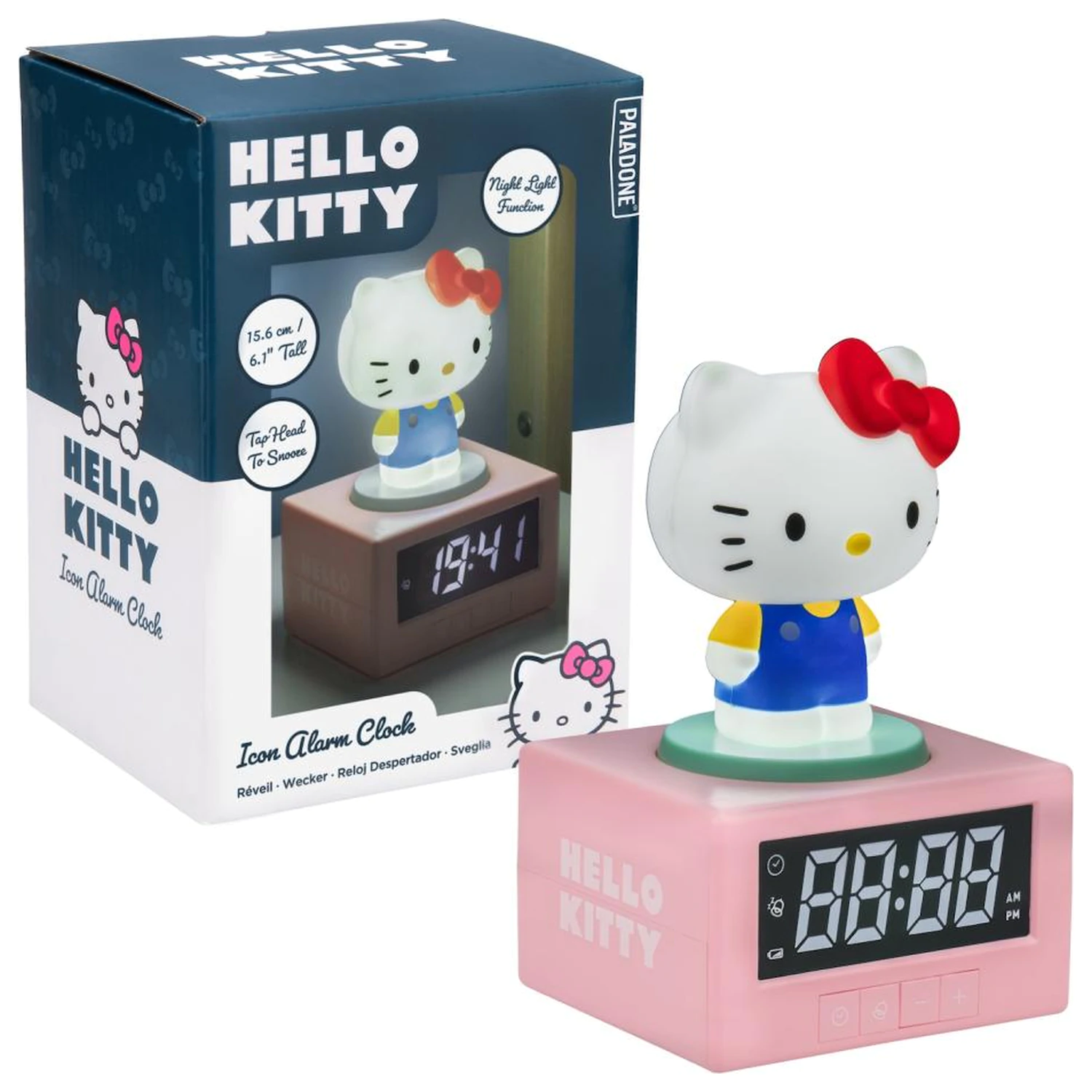 Hello Kitty Icon Lamp Ceas Deșteptător 12 cm poza produsului