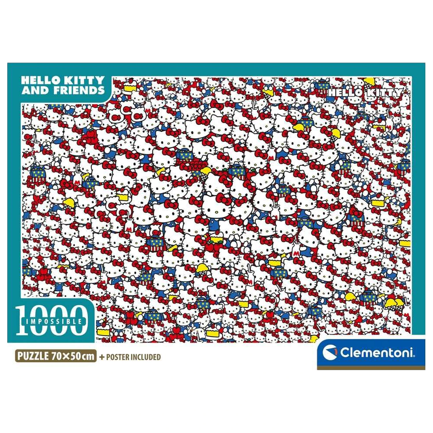 Hello Kitty impossible puzzle 1000 piese poza produsului