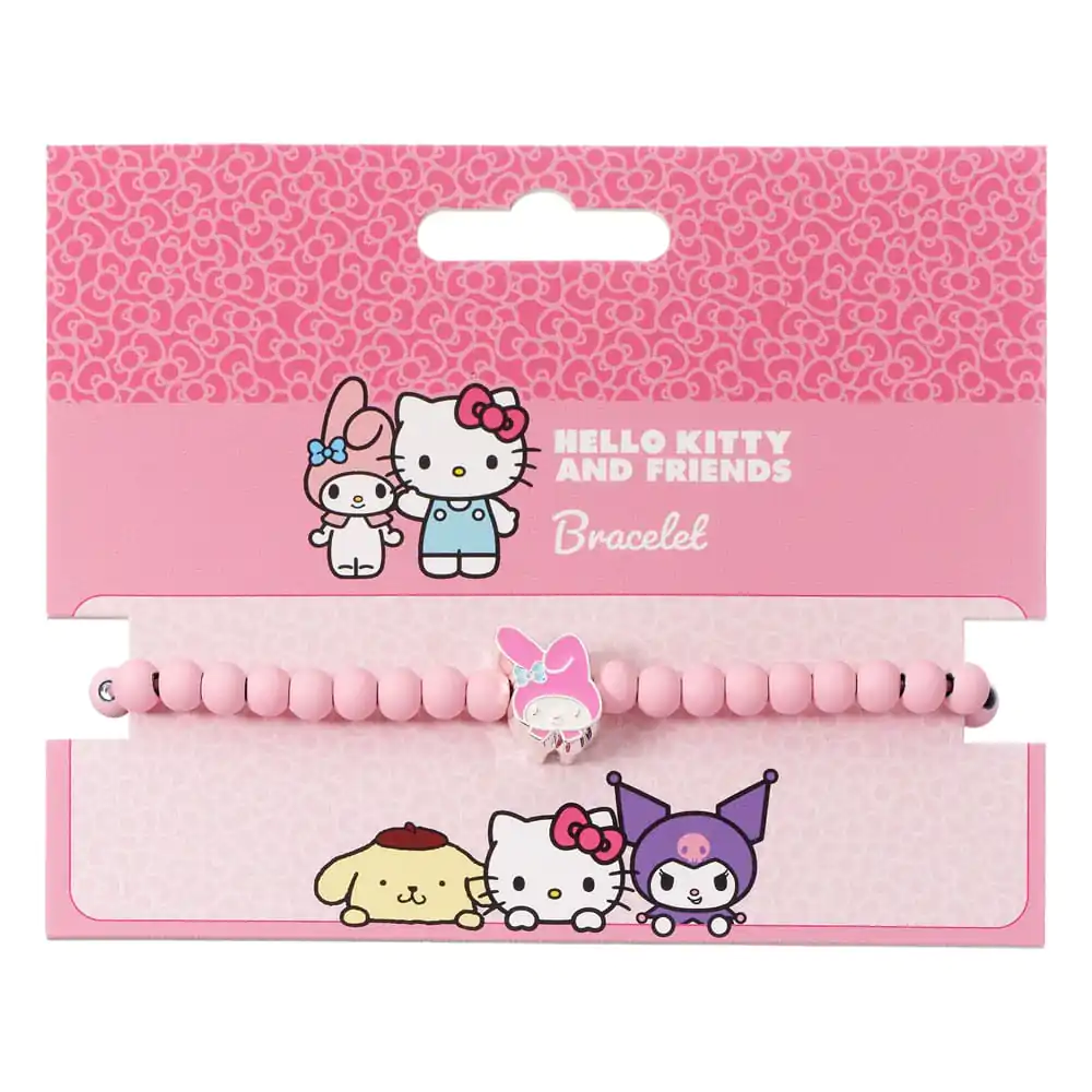 Hello Kitty Bratara Roz Margele cu My Melody Charm 21 cm poza produsului