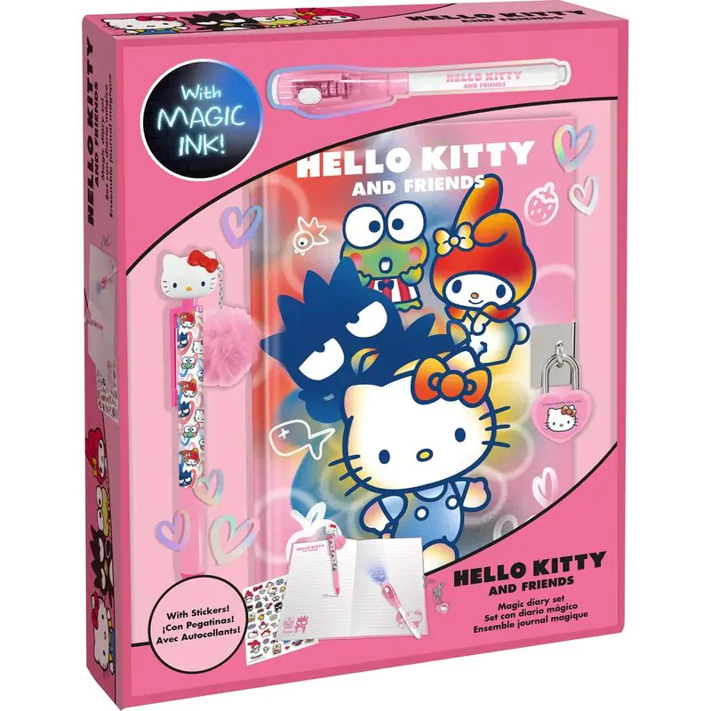 Hello Kitty Jurnal + pix magic + topper pen poza produsului