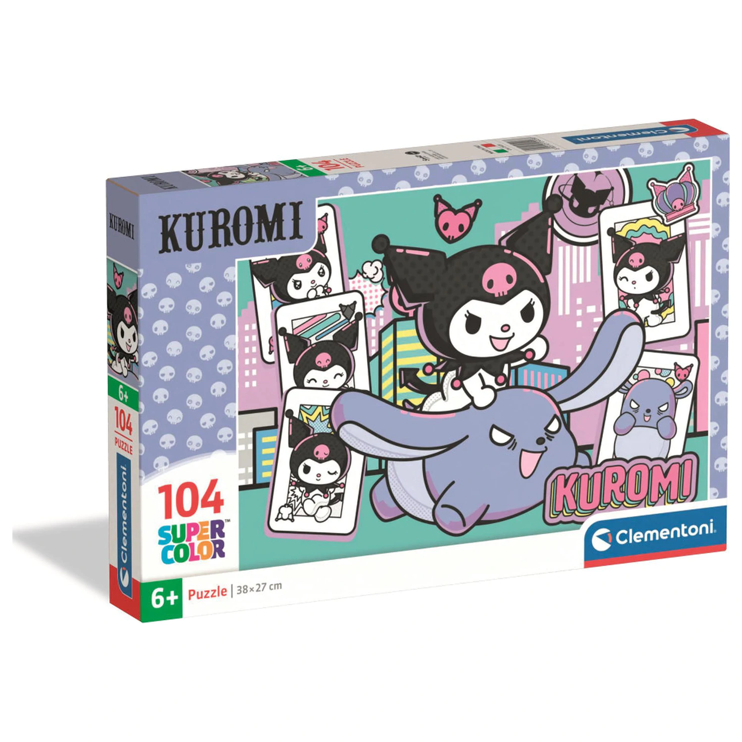 Hello Kitty Kuromi puzzle de 104 piese poza produsului
