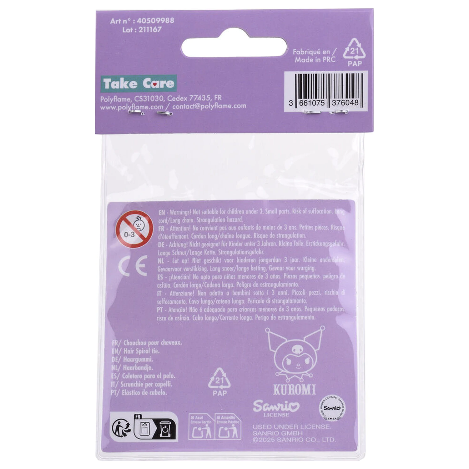 Hello Kitty Kuromi pack 2 elastice de par poza produsului