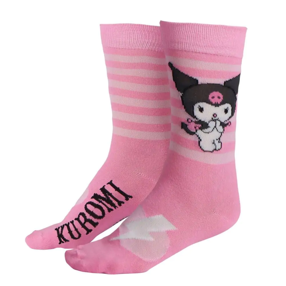 Hello Kitty Kuromi pack 3 perechi șosete adult poza produsului