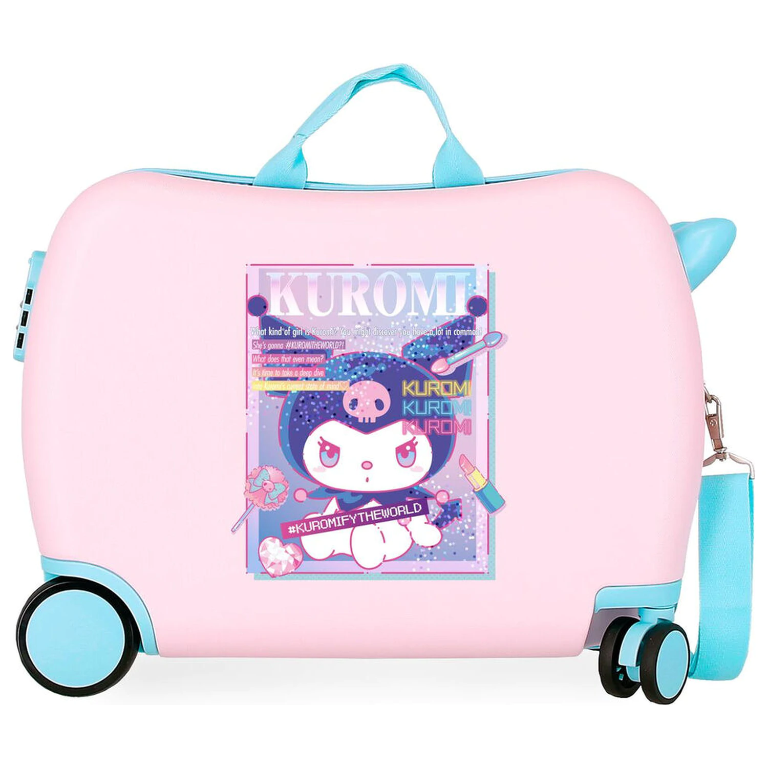 Hello Kitty Kuromi Current Mood ABS geanta de voiaj troler 50cm poza produsului