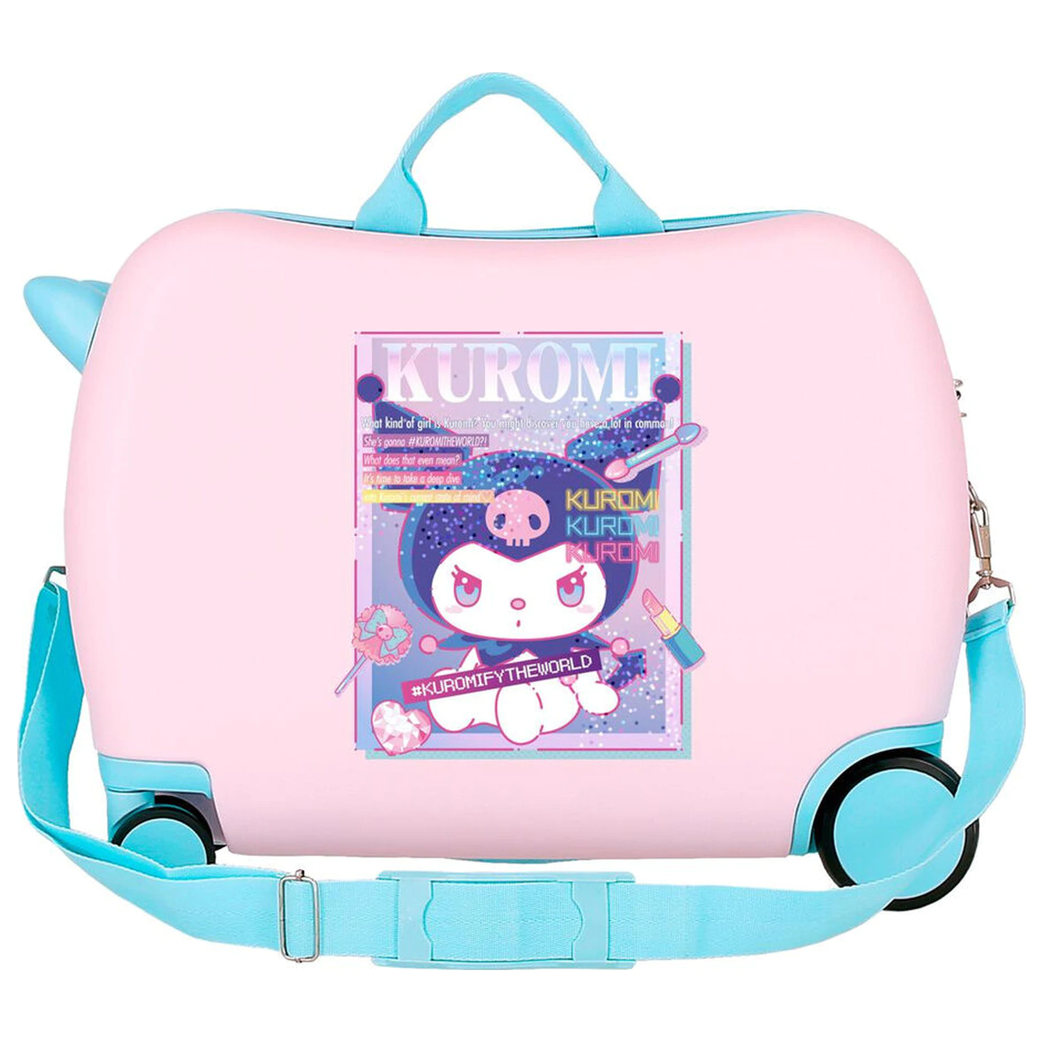 Hello Kitty Kuromi Current Mood ABS geanta de voiaj troler 50cm poza produsului