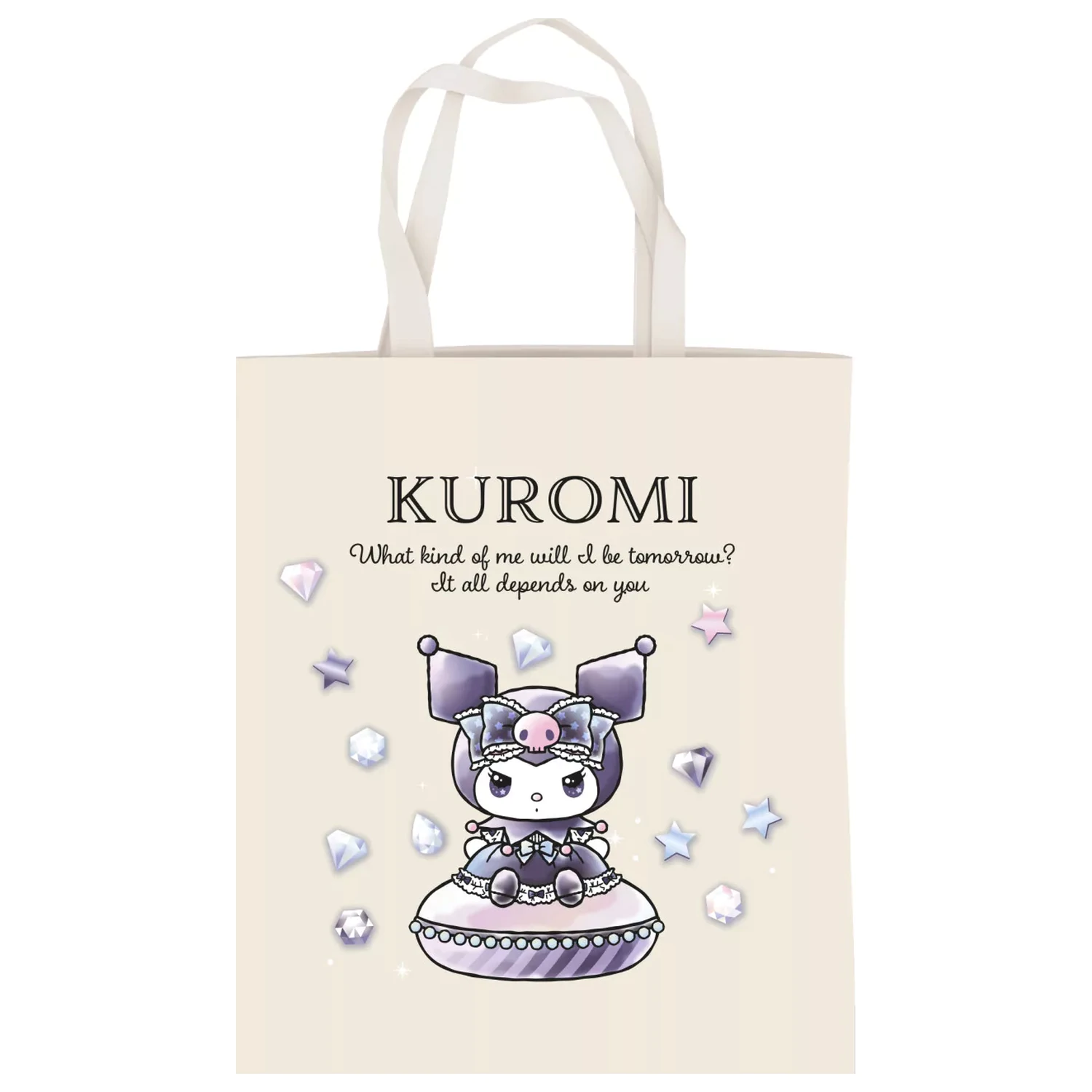 Hello Kitty Kuromi Diamond Geanta din Panza, Geanta de cumparaturi 44 cm poza produsului