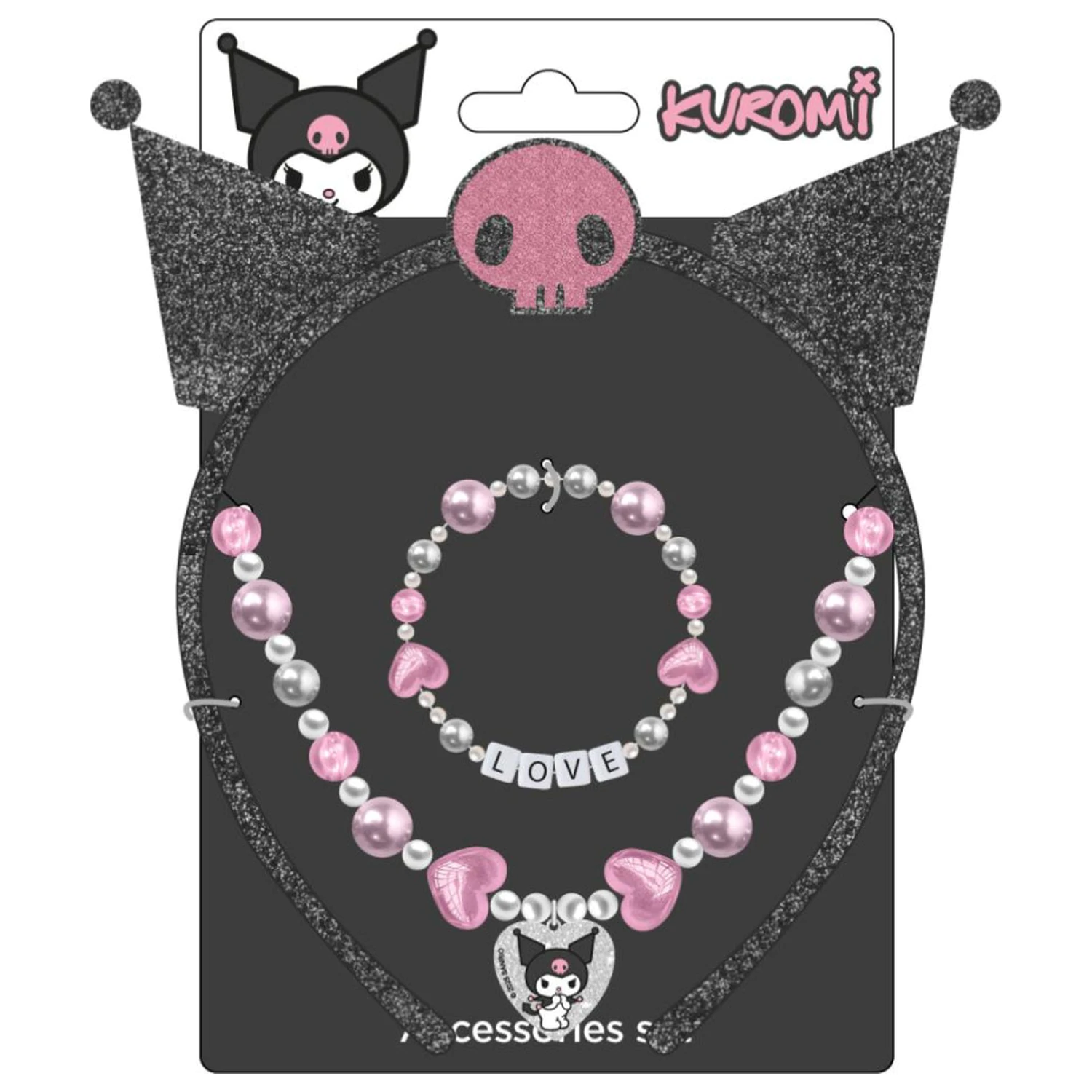Hello Kitty Kuromi Set Bijuterii și Bentiță poza produsului