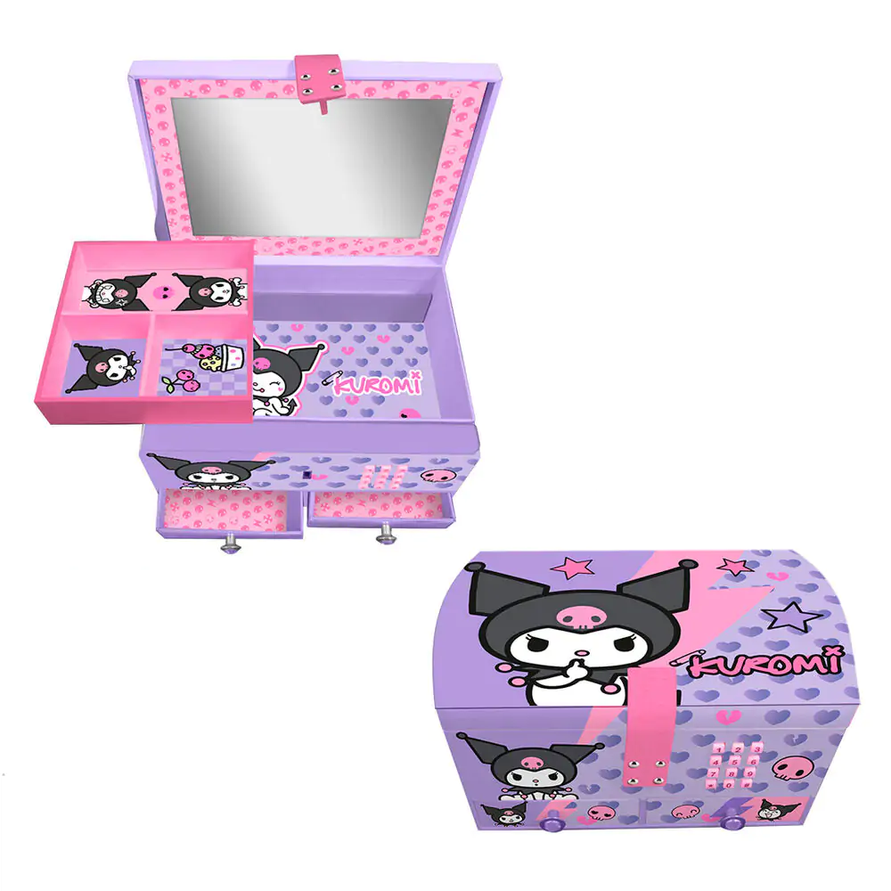Hello Kitty Kuromi Secret cutie de bijuterii cu sunete poza produsului