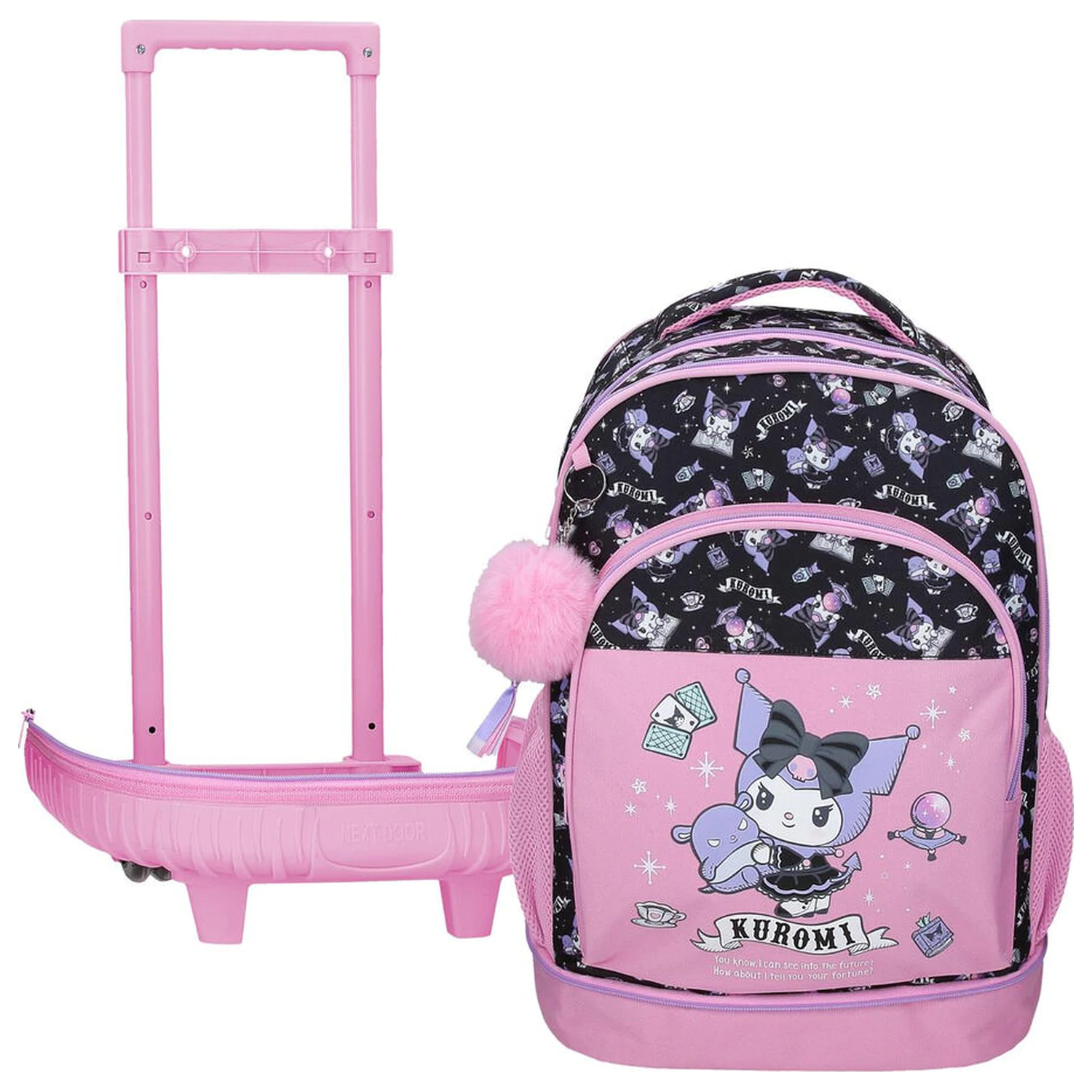 Hello Kitty Kuromi Fortune Telling troler compact extractibil 43cm poza produsului