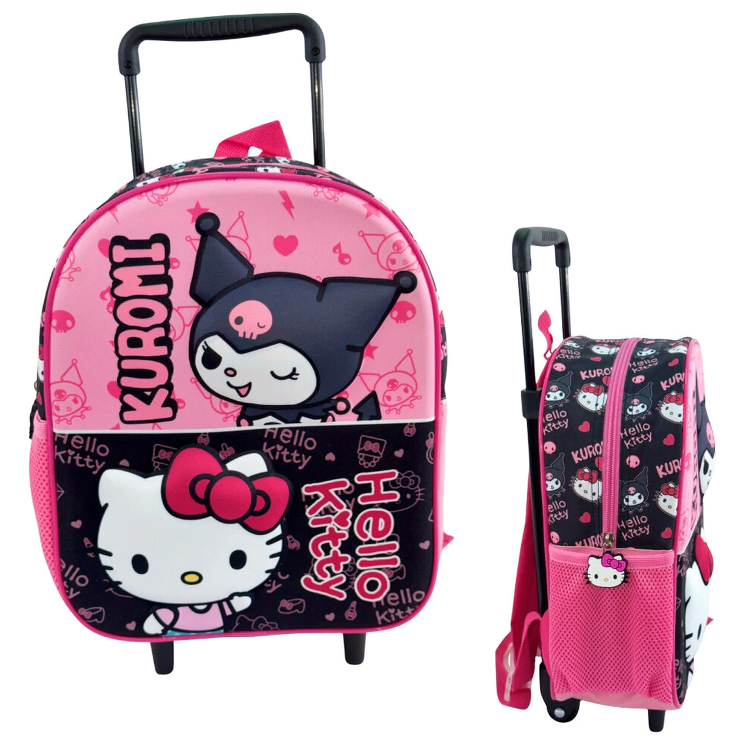 Hello Kitty & Kuromi troler 32cm poza produsului