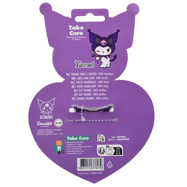Hello Kitty Kuromi agrafă de păr premium poza produsului