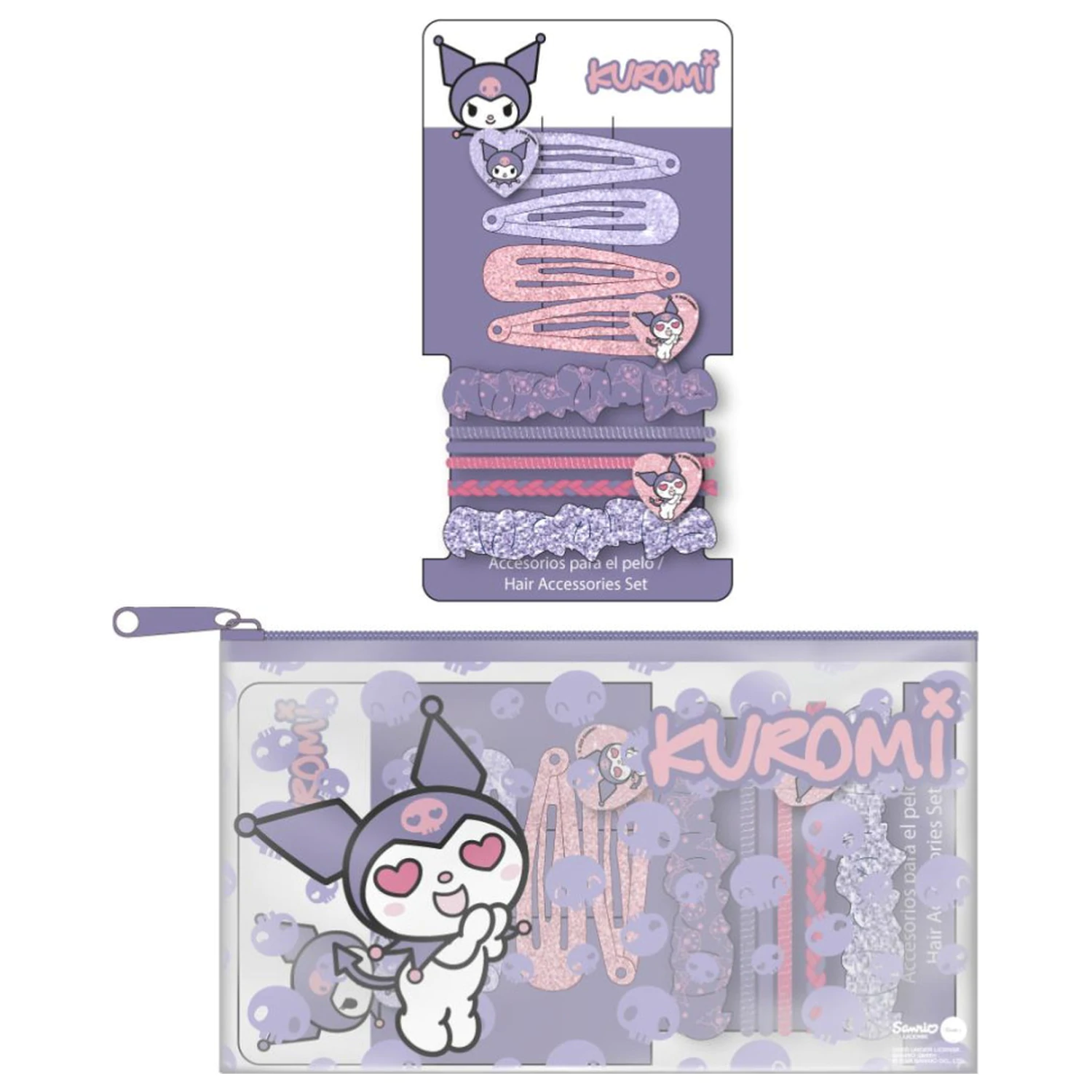 Hello Kitty Kuromi Clip de păr, Set de Elastice de Păr poza produsului