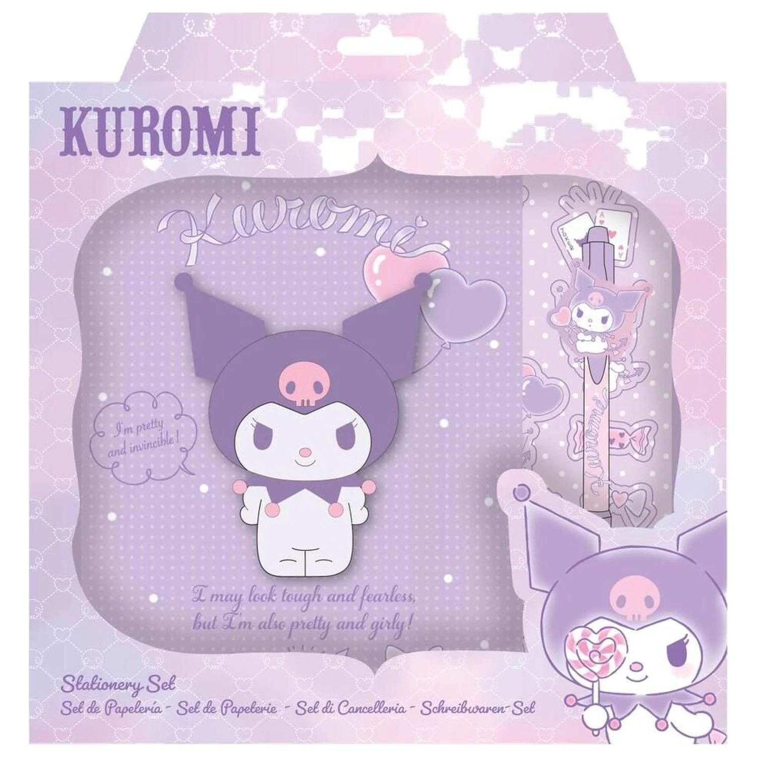 Set de papetarie Hello Kitty Kuromi poza produsului