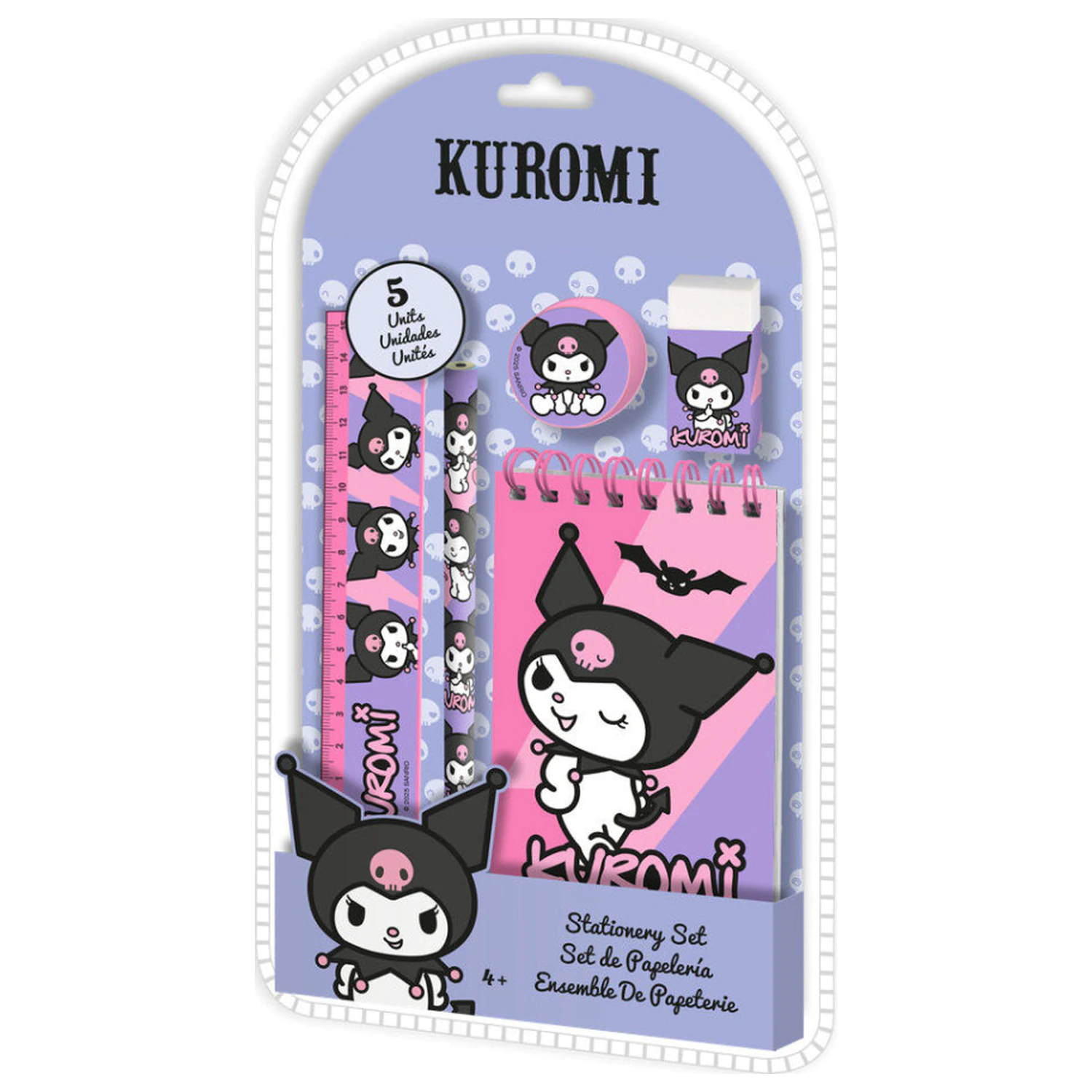 Hello Kitty Kuromi set de papetarie 5 piese poza produsului