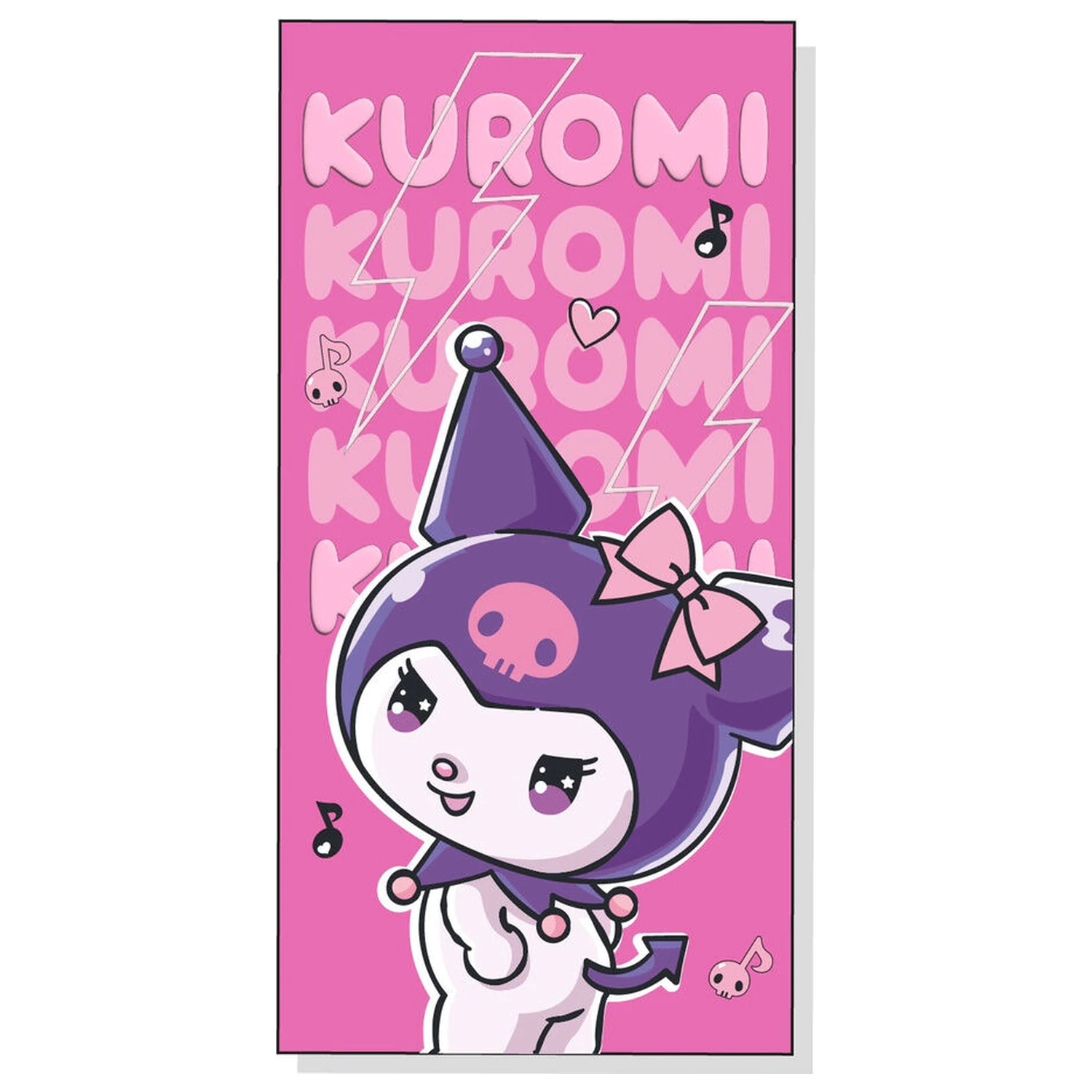 Hello Kitty Kuromi prosop de plaja din microfibra poza produsului