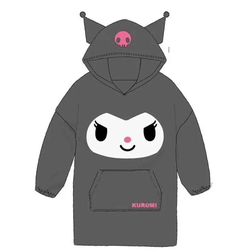 Hello Kitty Kuromi hanorac supradimensionat palton adult coral poza produsului