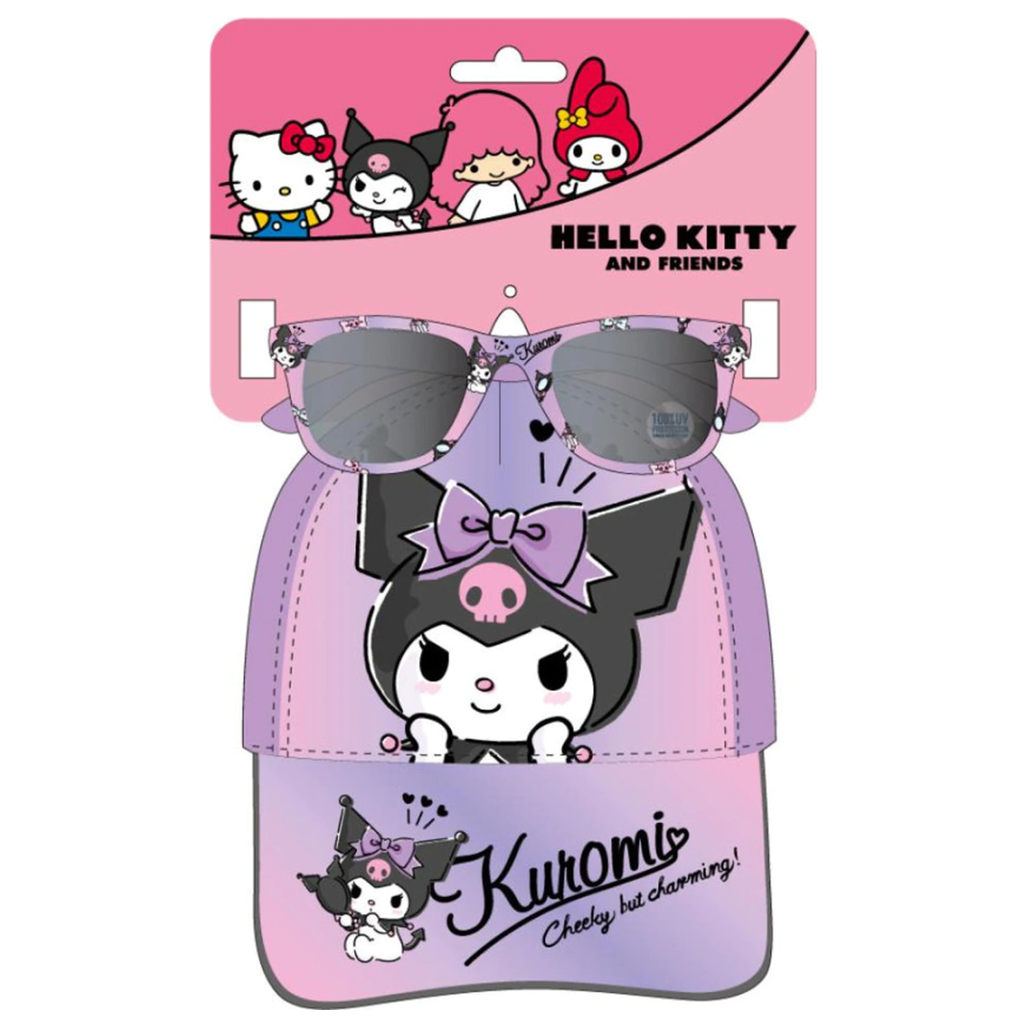 Hello Kitty și Kuromi Set de ochelari de soare și șapcă de baseball poza produsului