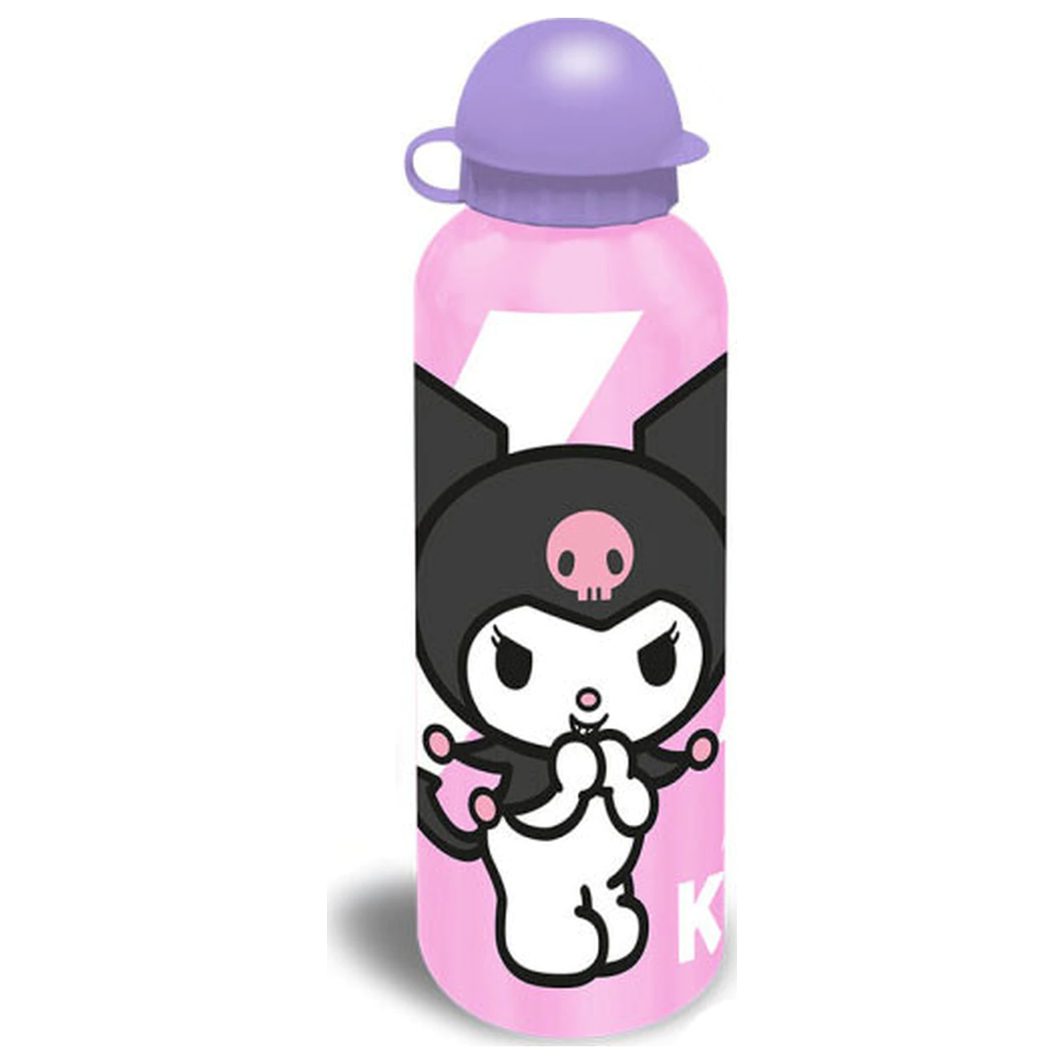 Hello Kitty Kuromi Pink Sticla de baut din aluminiu cu capac 500 ml poza produsului