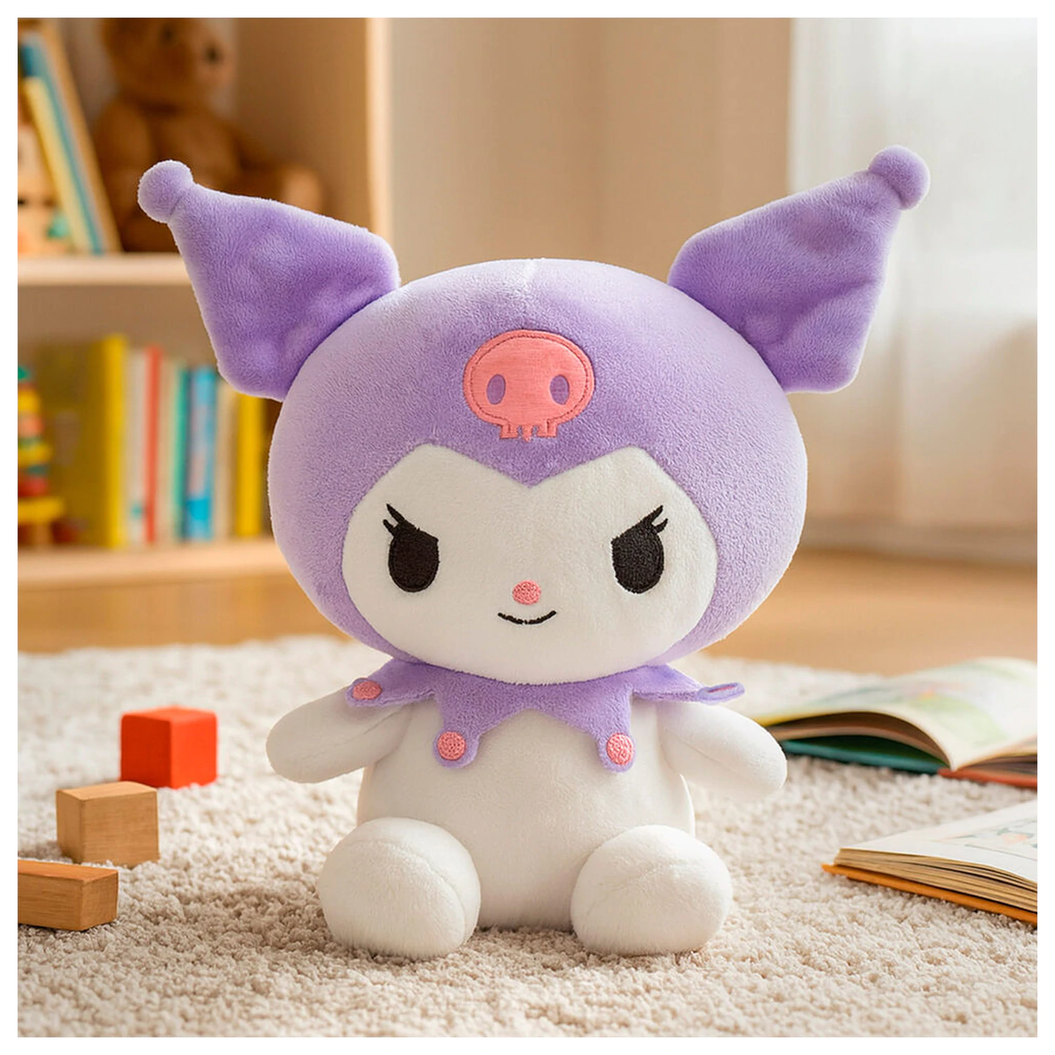 Jucarie de plus Hello Kitty Kuromi 19,5 cm poza produsului