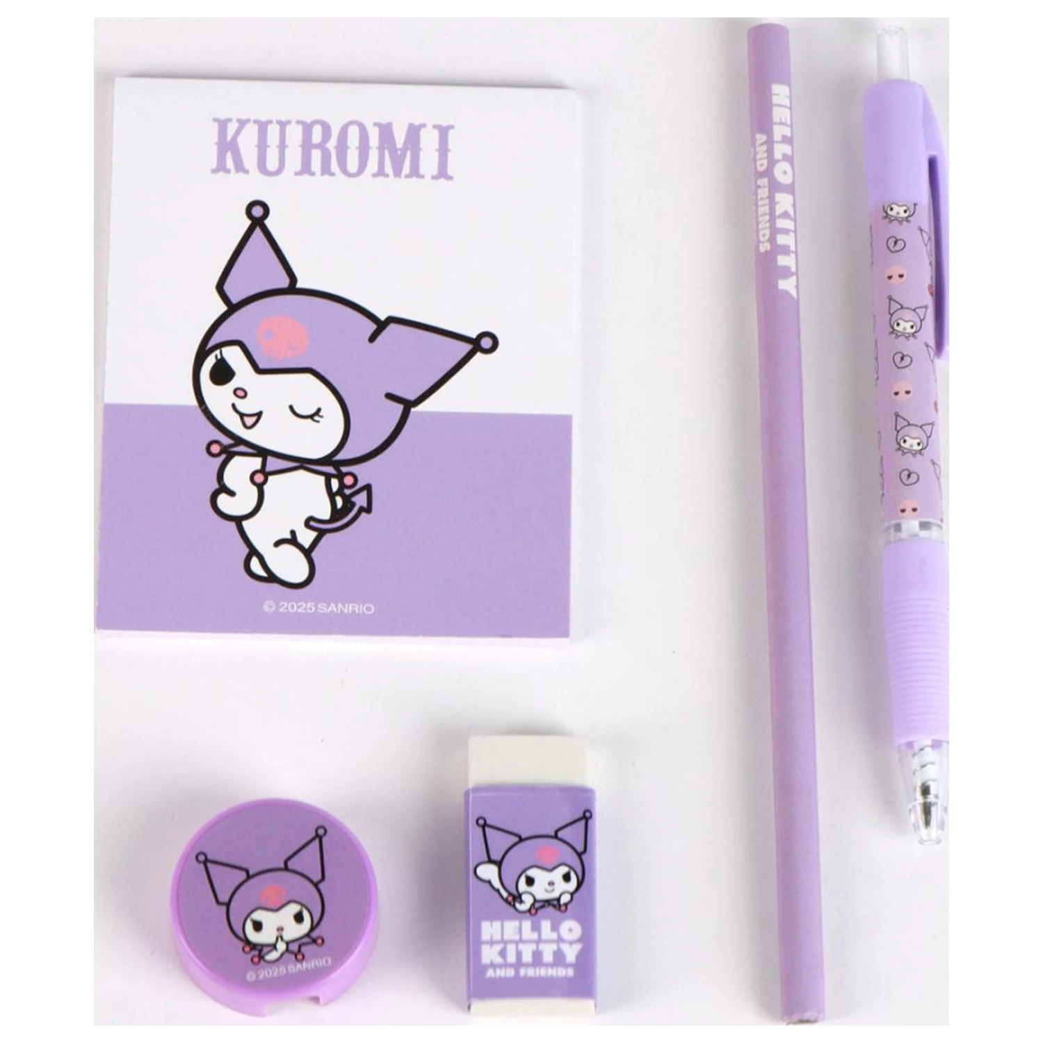 Hello Kitty Kuromi Plush Stuffed Penar poza produsului