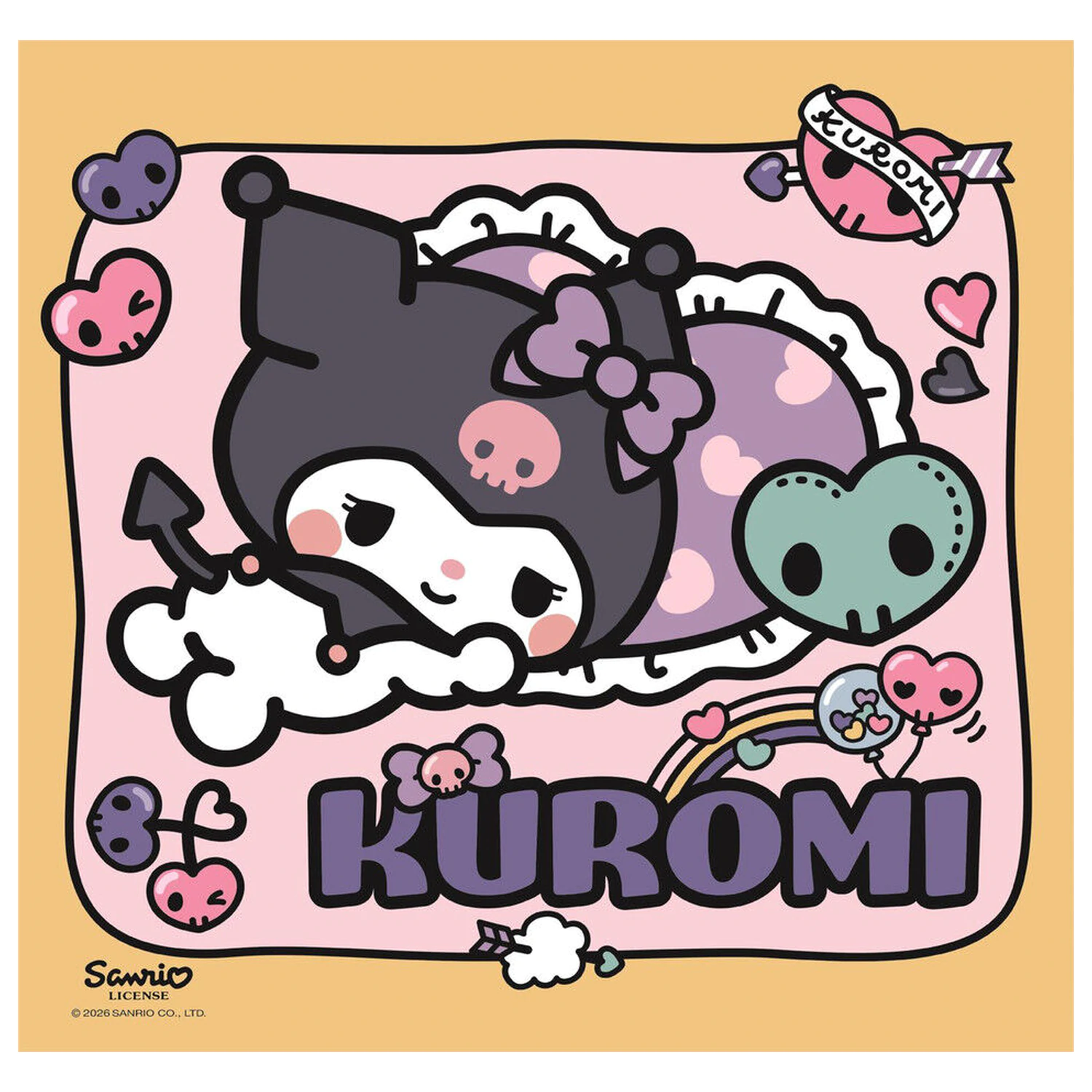 Hello Kitty Kuromi puzzle 3x48 piese poza produsului