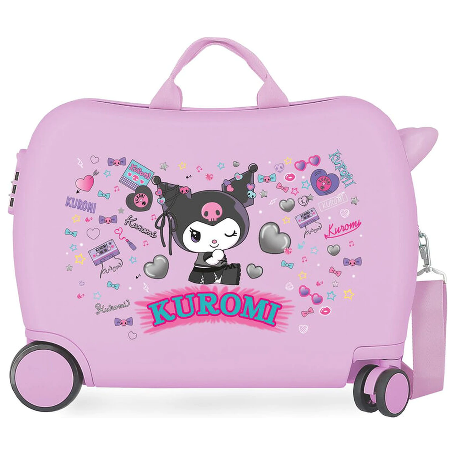 Hello Kitty Kuromi Retropop ABS troler valiza 50cm poza produsului