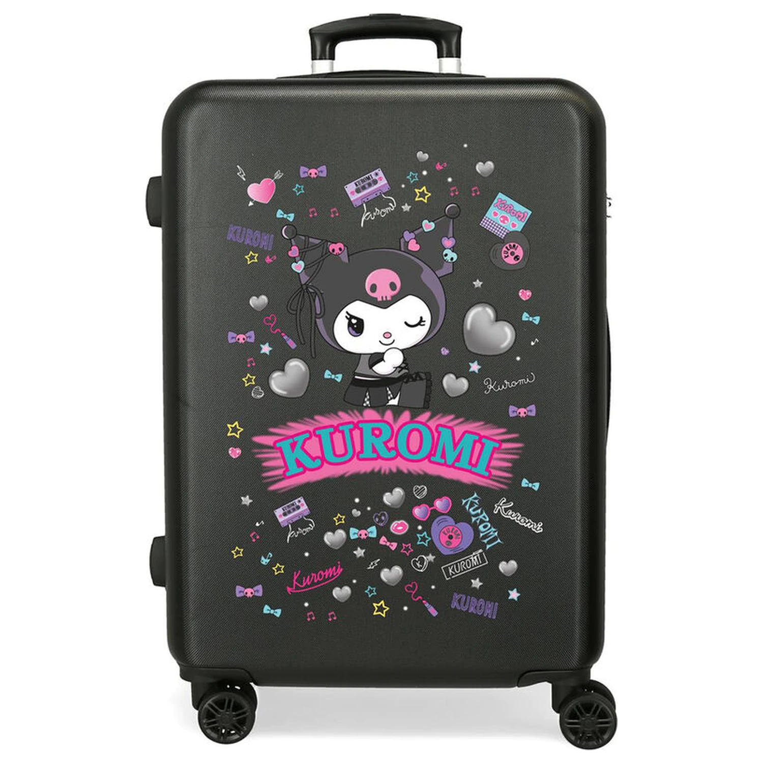 Hello Kitty Kuromi Retropop ABS troler valiza 65cm poza produsului