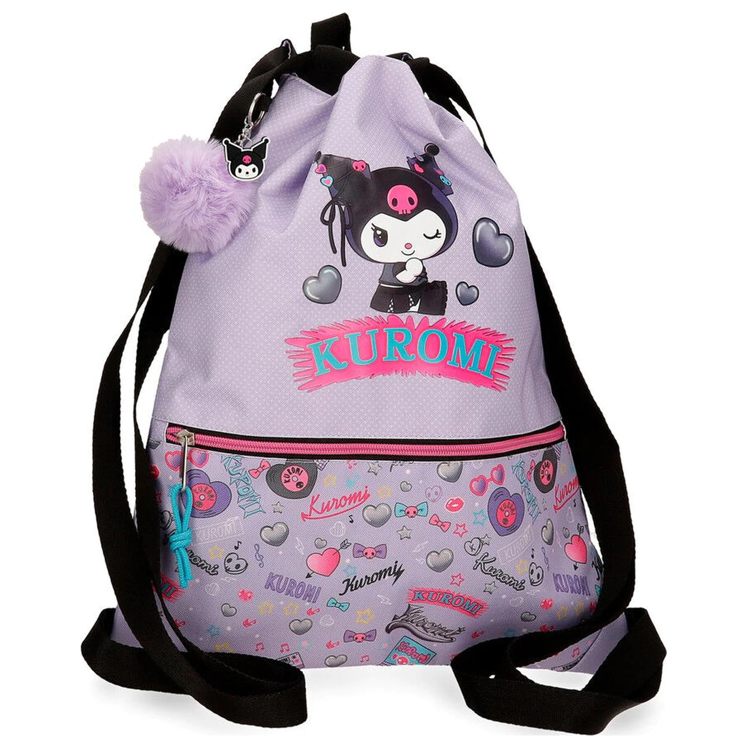 Geantă de sport Hello Kitty Kuromi Retropop 46cm poza produsului