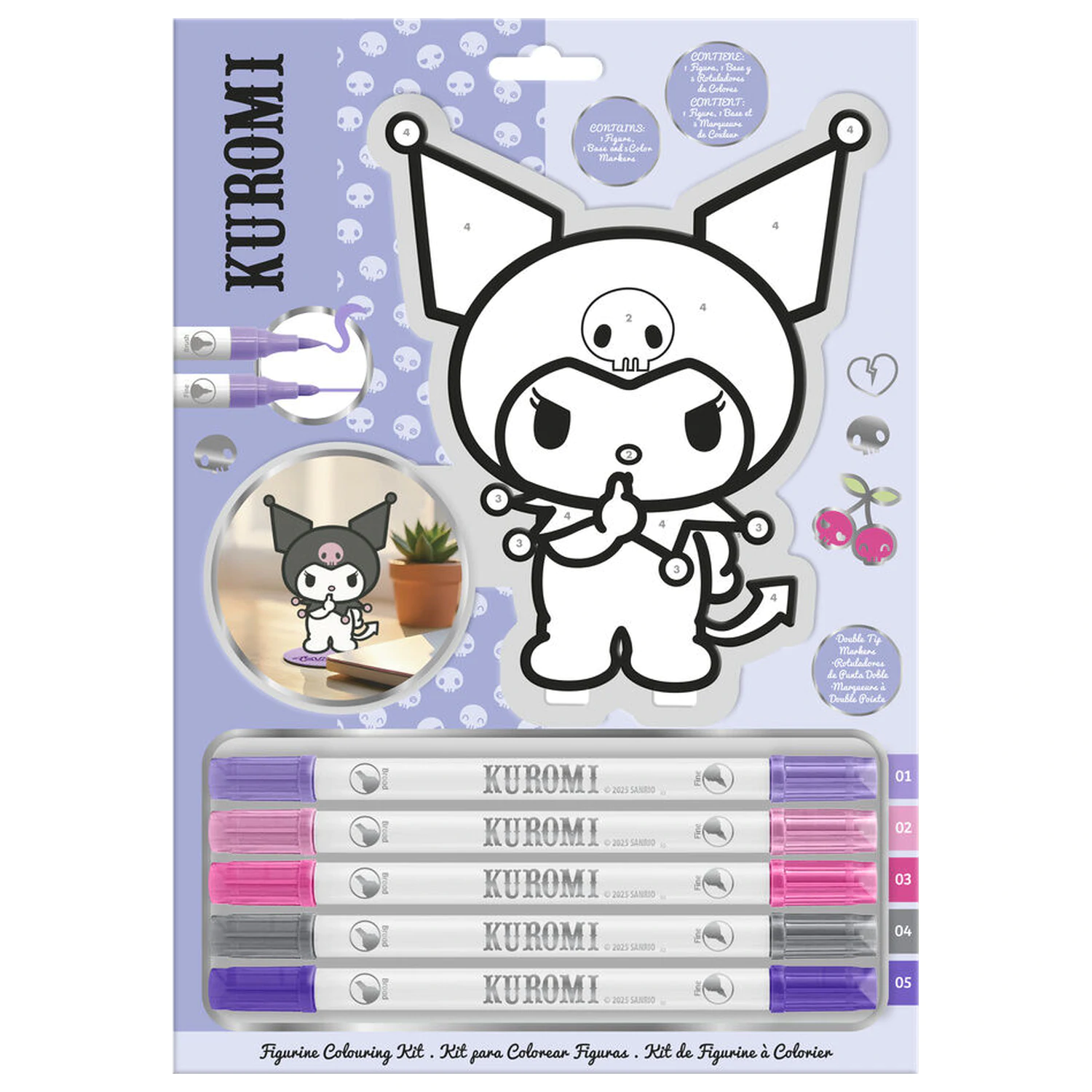 Hello Kitty Kuromi set de colorat poza produsului