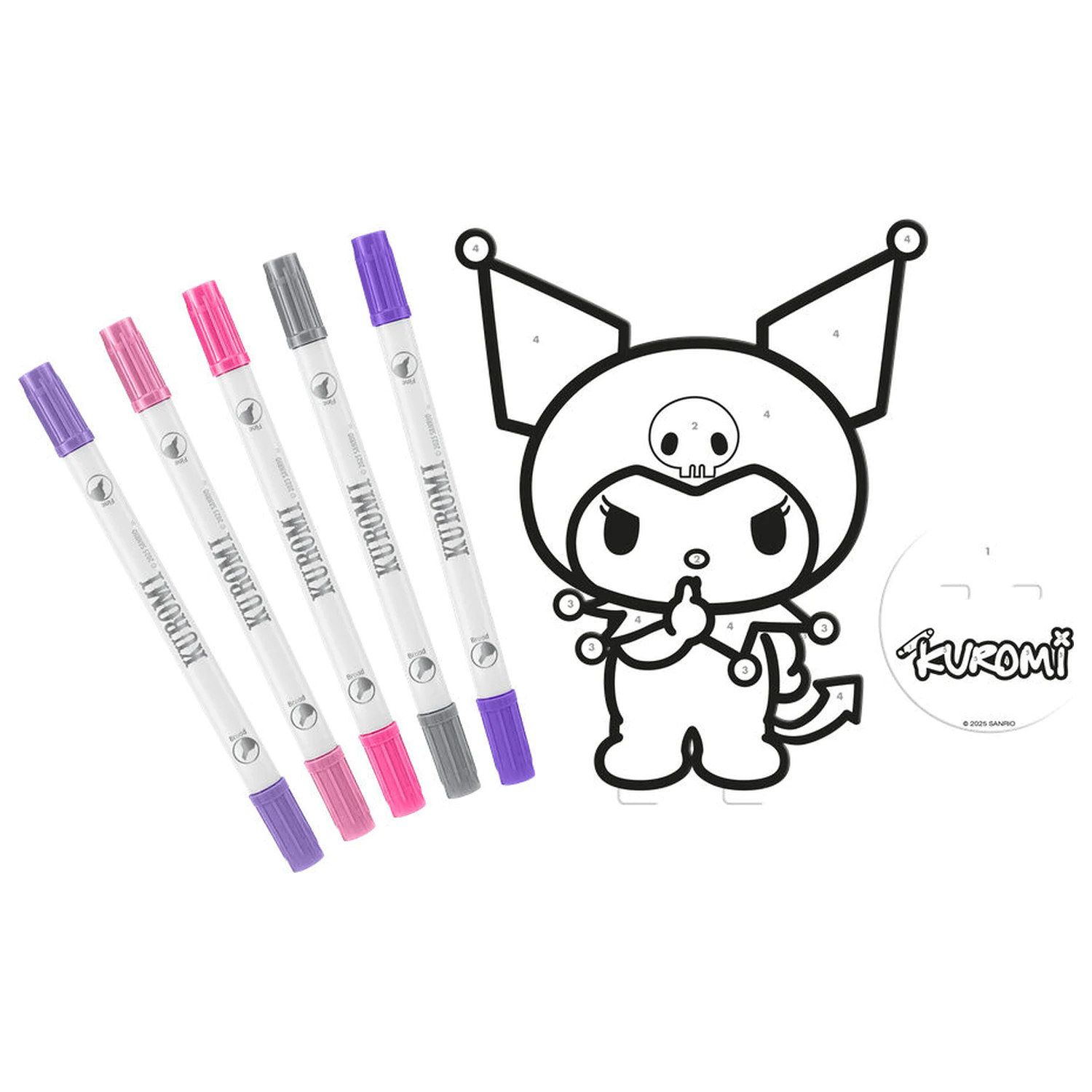 Hello Kitty Kuromi set de colorat poza produsului