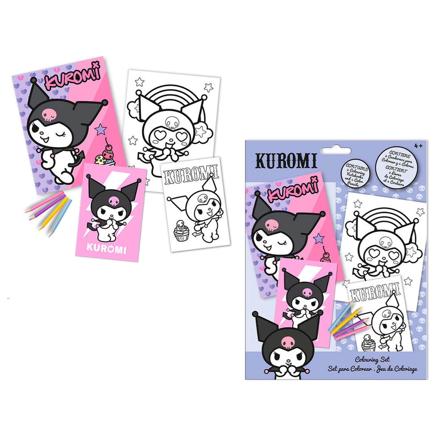 Hello Kitty Kuromi Set de colorat poza produsului