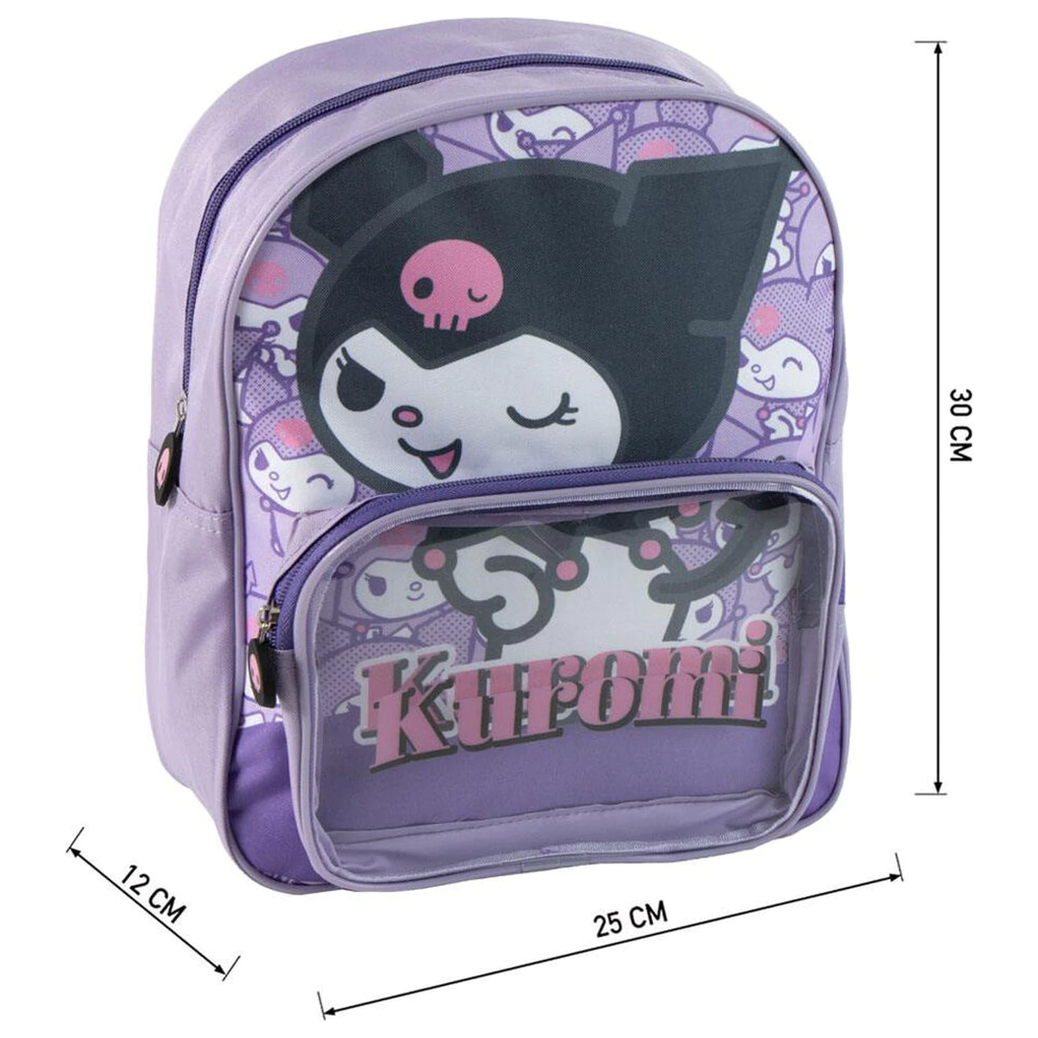 Ghiozdan Hello Kitty Kuromi 30cm poza produsului