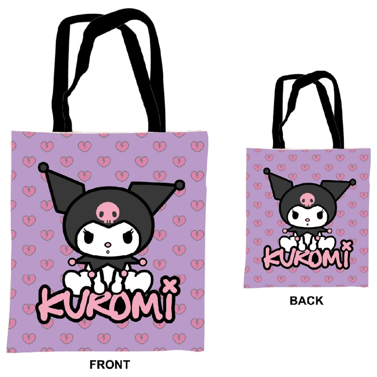 Hello Kitty Kuromi geanta de panza, geanta de cumparaturi 44 cm poza produsului
