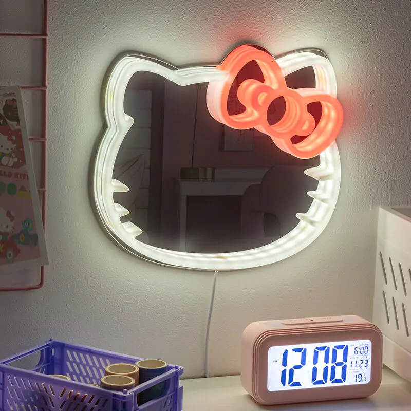 Oglindă Neon LED Hello Kitty poza produsului