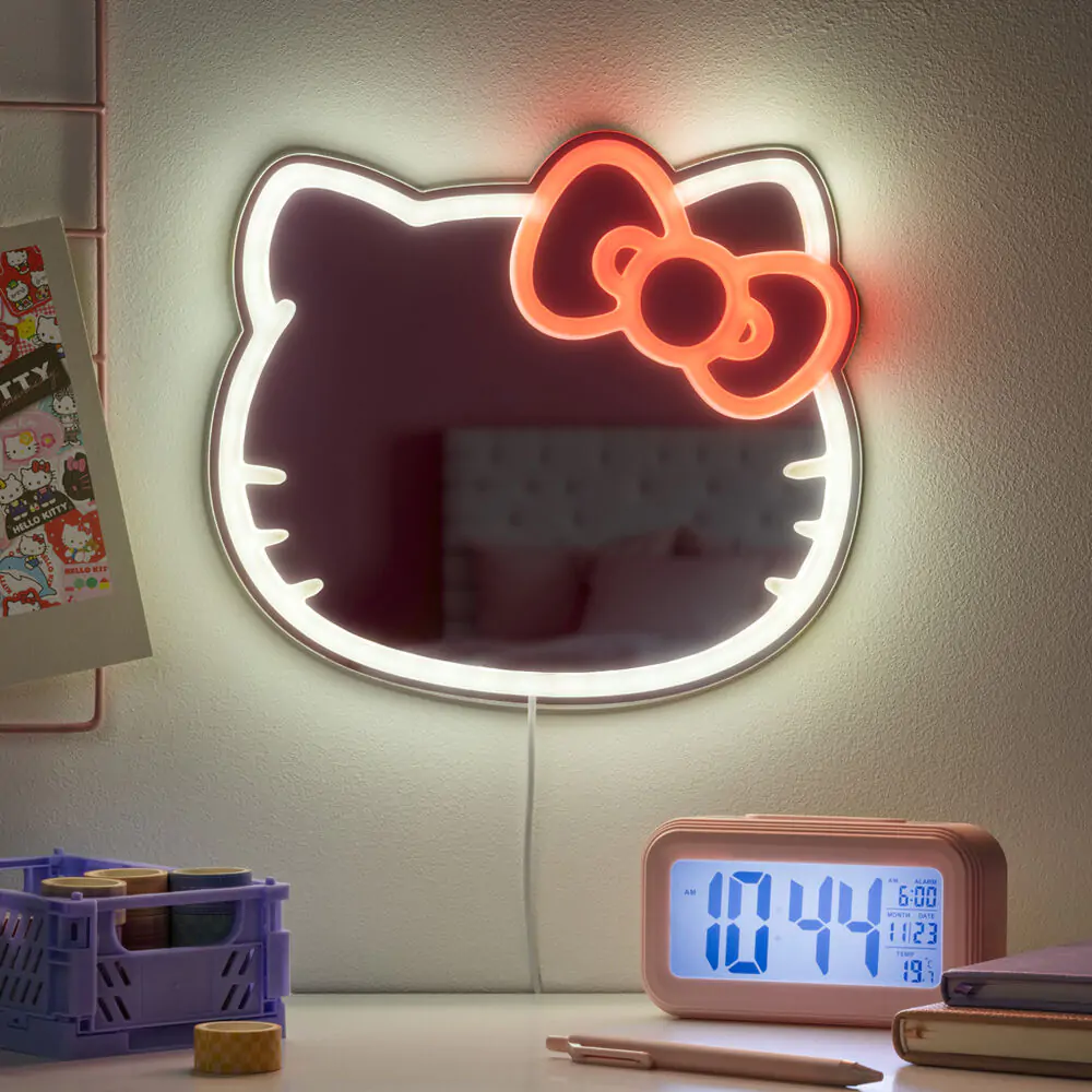 Oglindă Neon LED Hello Kitty poza produsului