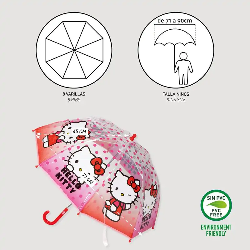 Hello Kitty umbrelă manuală cu bule poza produsului