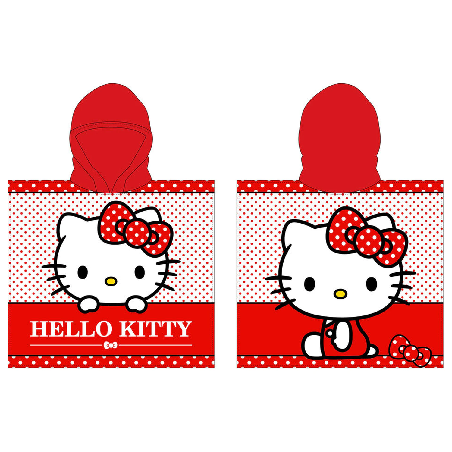 Hello Kitty prosop poncho din microfibră poza produsului