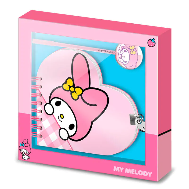 Hello Kitty My Melody jurnal + set de pixuri poza produsului